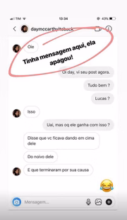 Lino também compartilhou a conversa com Day