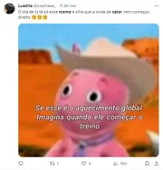 Calor gera memes nas redes sociais