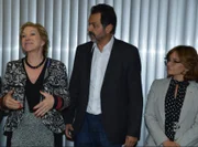 Maruska Lima (à direita) ao lado do ex-governador Agnelo Queiroz