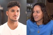Gabriel Medina e Simone Medina (Reprodução/Divulgação: Record TV)