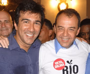 Vinicius Farah e Sergio Cabral em 2014