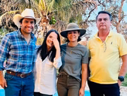 Bolsonaro e Michelle costumavam visitar rancho de Amália Barros