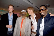 Príncipe William, Kanye West, príncipe Harry e Sean Diddy Combs