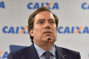 Presidente da Caixa, Pedro Guimarães, durante coletiva de imprensa para divulgação do calendário de pagamento do FGTS e cotas do PIS