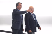 Presidente Jair Bolsonaro e o ministro da Educação, Milton Ribeiro