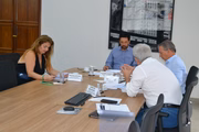 Nunes na sala de reuniões do 5º andar da Prefeitura