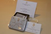 Fatia do bolo de casamento