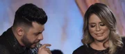 Huff e Marília no clipe de Dois Enganados