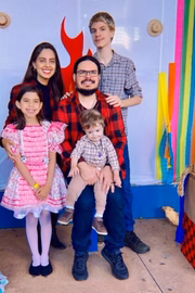 Andreia e a família celebram a recuperação diária de Joaquim 