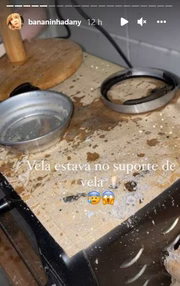 Dany Bananinha mostra fogo em casa