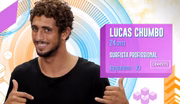 Lucas Chumbo, primeiro eliminado