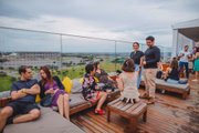 O <i>rooftop</i> já foi palco de aniversários e eventos, como degustações de vinhos