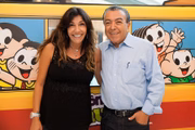 Magalli Sousa e Mauricio de Sousa