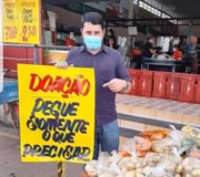 Mercado no DF se organiza para fazer doações 