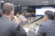 Representantes da PMDF, Polícia Civil, ANTT, PRF e Detran participaram do encontro