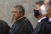 Ministro Marco Aurélio Mello e o presidente do STF, Luiz Fux