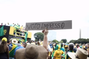 Manifestação pelo voto impresso, na Esplanada dos Ministérios