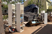 Rastro de destruição após tempestade em São Paulo