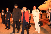 Nicolás Maduro e Cilia Flores desembarcam em Brasília na noite deste domingo