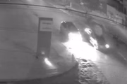 Momento em que os tiros atingem carro em Formosa