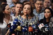 Corina Yoris, concorrente da oposição à Presidência da Venezuela que não conseguiu registro da candidatura