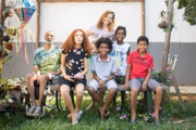 Mário, Monise, Aria, Kauan, Rodrigo e Nicolas