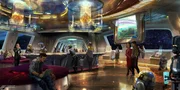 O hotel será imersivo em uma nave pelas galáxias