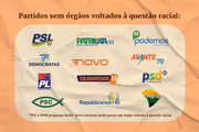 Partidos sem órgãos voltados à questão racial