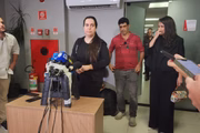 Natalia Becker após depoimento na delegacia