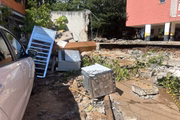 Rastro de destruição após tempestade em São Paulo