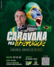 Anúncio da caravana organizada em Goiás 
