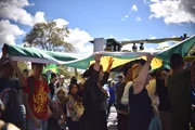 Manifestantes se reuniram no Eixo Monumental na Marcha para Jesus 