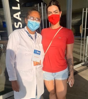 Sol Silva vacinou a cantora Kelly Key