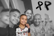 Lucas Cavalcante Andrade e com o pais e o irmão