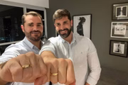 Marcelo Cosme e o noivo