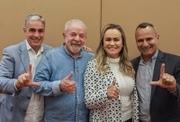 André Ceciliano, Lula, a ministra Daniela Carneiro e Waguinho