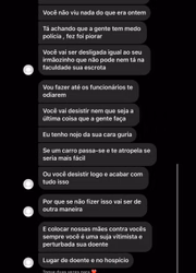 Mensagens enviadas para Paloma