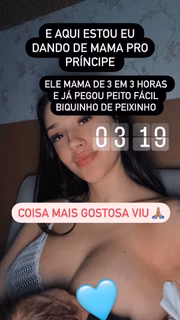 Bia Miranda relatou como foi a primeira madrugada como mãe