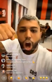 Gabigol declarou torcida para Babu