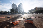 Apesar dos atos de vandalismo que deixaram diversos prejuízos na área central de Brasília, ninguém foi preso