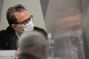 Procurador da Davati Medical Supply no Brasil, Cristiano Carvalho, na CPI da Covid-19
