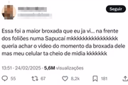 Sexo dentro de camarote na Sapucaí virou piada nas redes sociais