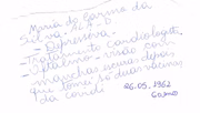Bilhete da detenta Maria do Carmo
