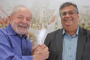 Lula e o então senador eleito Flávio Dino, do Maranhão