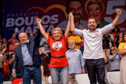 Lula, Marta e Boulos em comício no Campo Limpo, na zona sul de SP