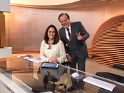 Atualmente o jornalista apresenta o Bom Dia Brasil