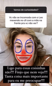 Poliana Rocha respondeu perguntas sobre o passado de Leonardo no Instagram