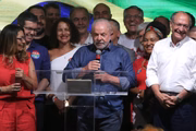O presidente eleito fez uma fala de união