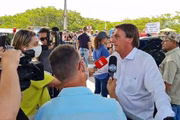 Na entrevista, ele anunciou a destinação de recursos para auxiliar a Bahia, que enfrenta fortes chuvas