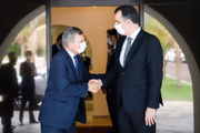 Silva e Luna e o presidente do Senado, Rodrigo Pacheco (PSD-MG), em novembro de 2021
